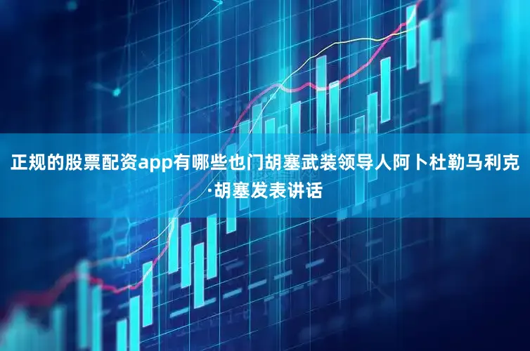 正规的股票配资app有哪些也门胡塞武装领导人阿卜杜勒马利克·胡塞发表讲话