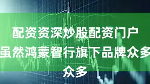配资资深炒股配资门户虽然鸿蒙智行旗下品牌众多